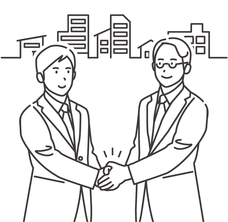 不動産を当社で直接買取します。